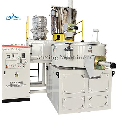 Plastic High Speed Hot Heating Cooling WPC PVC Powder Resin Turbo Mixer Machine For PVC Pipe