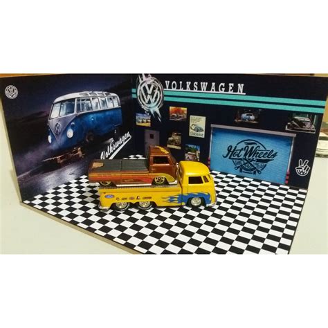 Garagem Diorama Hot Wheels Escala 1 64 Volkswagen Shopee Brasil