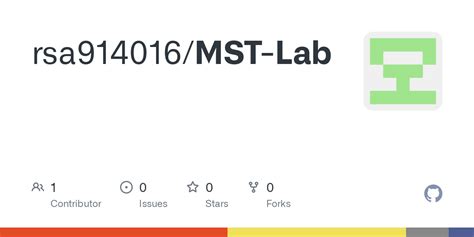 GitHub - rsa914016/MST-Lab