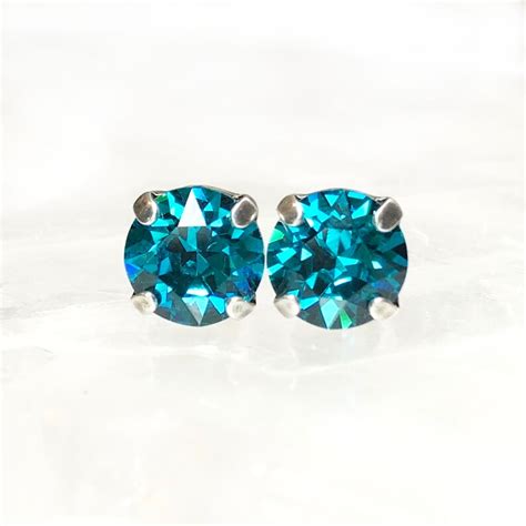 Birthstone Stud Earrings Birthstone Earrings for Women - Etsy