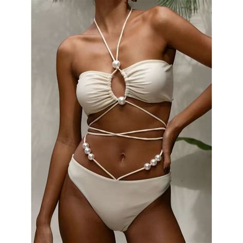 2024 Maiô europeu e americano bikini sexy praia férias feminino biquíni biquíni novo laço