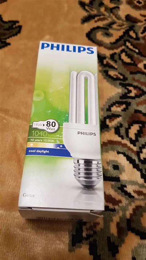 Компактная люминесцентная лампа Philips Genie 18W E27