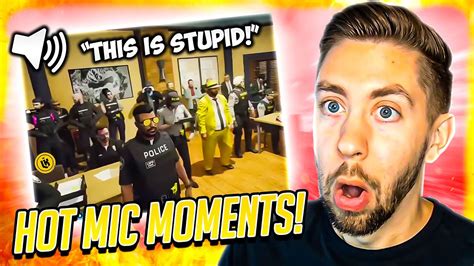 Reacting To THE FUNNIEST Hot Mic Moments In GTA V NoPixel YouTube