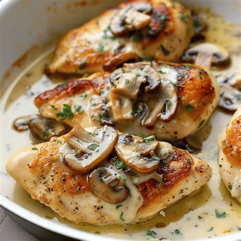 Garlic Butter Mushroom Stuffed Chicken - Recipes, Tasks & Tools