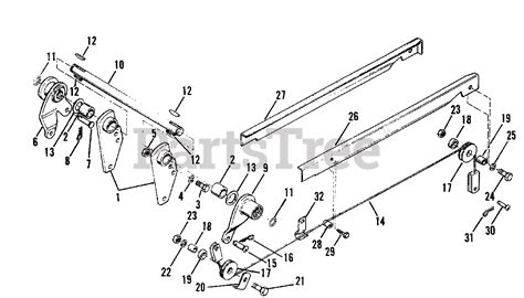 Simplicity 4040 990705 Simplicity Power Max Garden Tractor 165hp Mid Point Hitch Parts