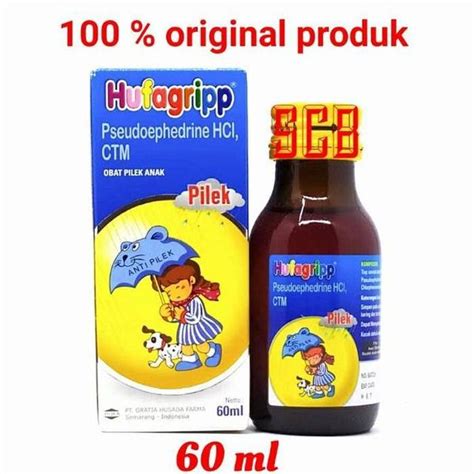 Jual Jual Hufagripp Syrup Sirup Hufagripp Pilek Ml Biru Berkualitas