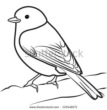 Sketch Of Sparrow Flying Coloring Pages | Bird line drawing, Bird ...