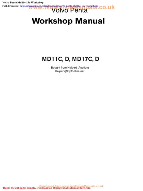 Volvo Penta Md11c 17c Workshop Pdf