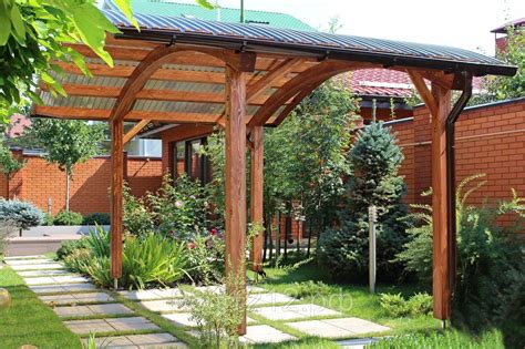 Пергола из металла и дерева (46 фото) - фото - картинки и рисунки ...