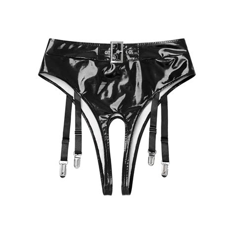Women Panties Latex Crotchless G String Briefs Thongs Lingerie Underwear Knicker EBay