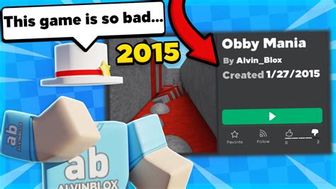 Playing My Old Roblox Games... - YouTube