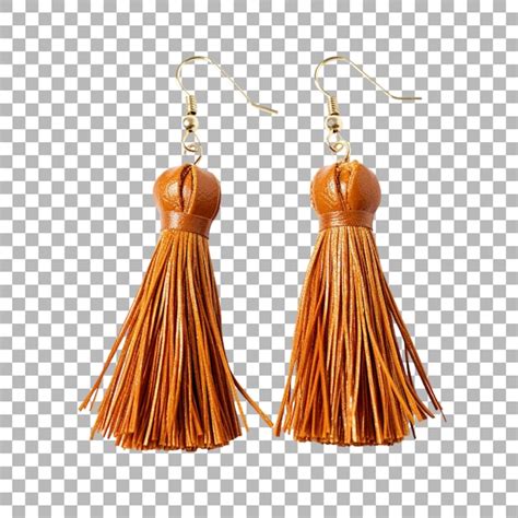 Premium Psd Tassel Earrings On Transparent Background
