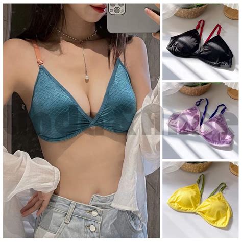 Jual Bra Sexy With Cup Fashion Bikini Bra Sexy Tanpa Kawat Bahan Halus Shopee Indonesia