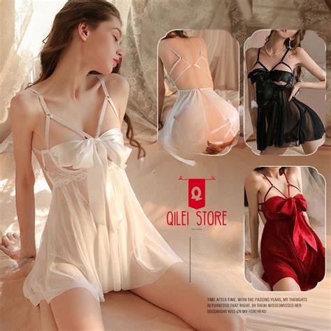 Jual Lingerie Sexy Dress Pita Cute Tranparant Sleepwear Baju Tidur Wanita Dewasa Shopee