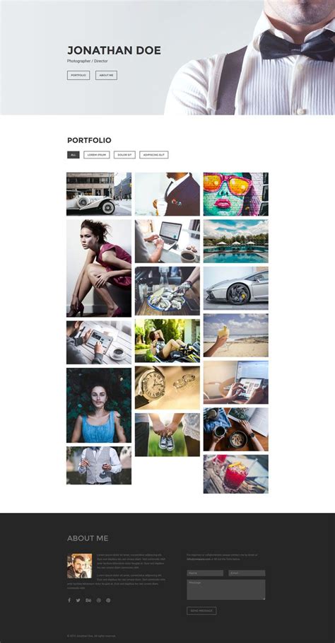 Free Photography Portfolio Html Template Built With Bootstrap
