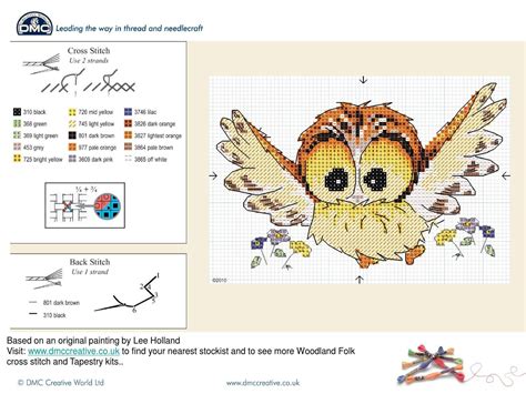 Ollie Owl cross stitch chart | Cross stitch animals, Cross stitch, Cross stitch owl