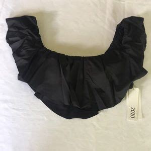 Trina Turk Swim Trina Turk Getaway Solids Ruffle Bikini Top 220 Black Poshmark