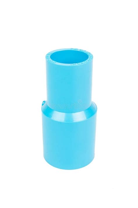 Blue PVC Pipe Fittings Connector Reducing Size. Stock Image - Image of flowing, cylinder: 117931629