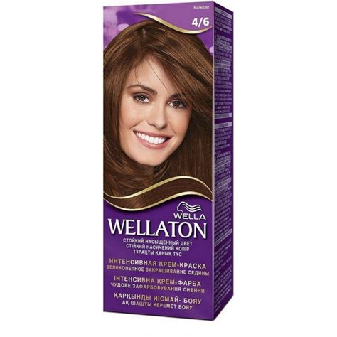 Wellaton стойкая крем-краска для волос, 4/6 божоле - 1 шт - купить с ...