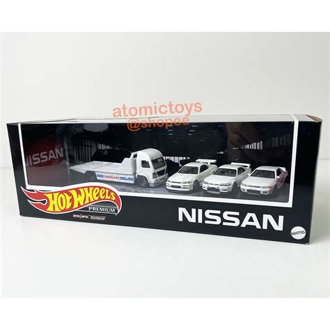 Hot Wheels Premium Nissan Skyline R R R Retro Rig Garage Set Loose Shopee Malaysia