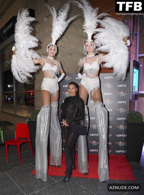 Chloe Ferry Sexy Seen Braless Showing Off Her Hot Tits And Curves In A See Through Dress In