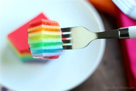 No One Will Ever Guess How Much Healthier This Rainbow Layered Ribbon Jell O Salad Is The