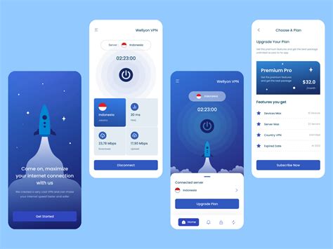 VPN App Interface Design Mobile App UI Design By Naim Hasan On Dribbble