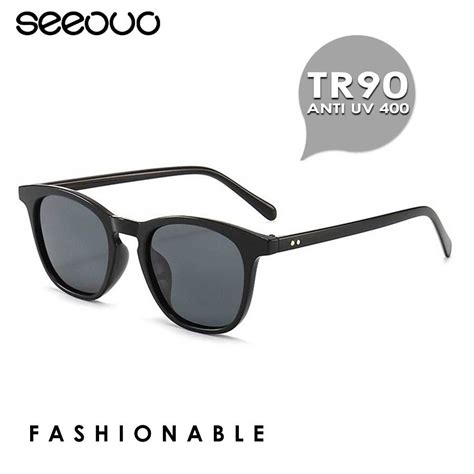 Jual Seeouo Kacamata Hitam Sunglasses Anti Uv Protection Style