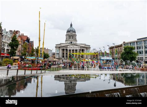 Nottingham Old Market Square Stock Photo Alamy