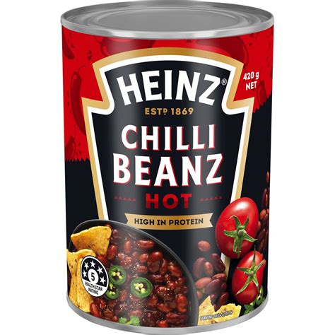 Heinz Mexican Chilli Beanz Beans Hot Canned Beans 420g Woolworths