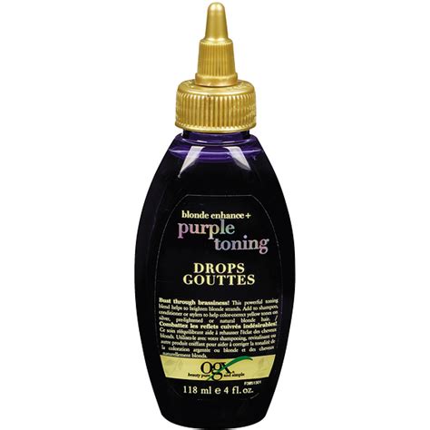 Ogx Blonde Enhance Purple Toning Drops Refresh Store