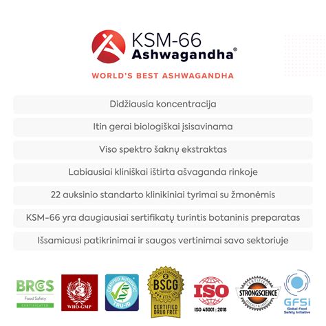 Ašvaganda ekstraktas | Ashwagandha KSM-66 | 90 kapsulių