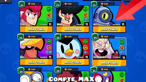 Je MAX Tout Mes Comptes Sur Brawl Stars YouTube