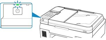 Canon Inkjet Manuals G4010 Series Confirming That The Power Is On