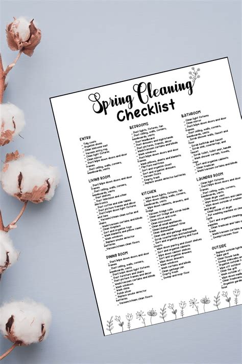 Spring Cleaning Checklist