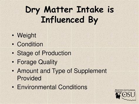 PPT - Nutrient Requirements of Beef Cattle PowerPoint Presentation