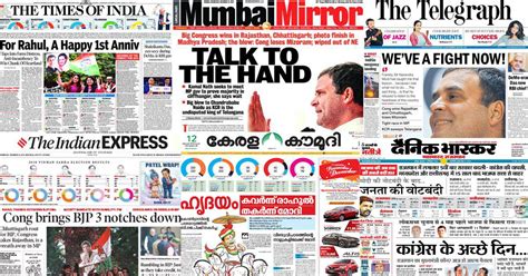 Congress Wins Three State Elections How Newspapers Covered The Partys