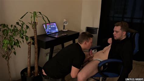 Gay Slut Boss Rides Dildo While Choking On Cock K BoyFriendTV