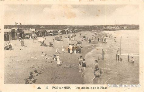 Cpa France Fos Sur Mer Vue G N Rale De La Plage Bouches Du