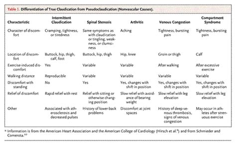 Claudication Symptoms Causes And Treatments