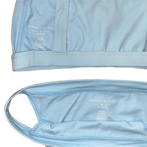 Small Bikini Set Kendall Kylie Sky Blue Both Small Depop