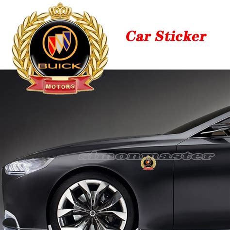 1pc 3d Modified Metal Car Trunk Emblem Sticker Auto Window Side