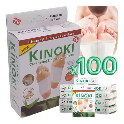 100 Parches Desintoxicantes Cuerpo Kinoki Aplicar En Pies Meses Sin