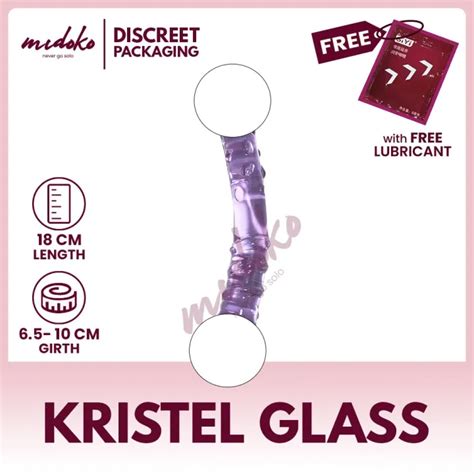 Midoko Double Trouble Glass Dildo Double Ended Pleasure Wand Pink Lazada PH