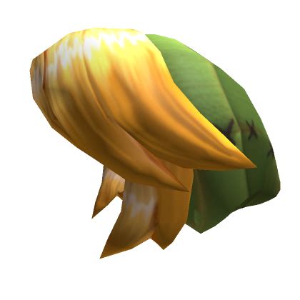 Elf Blonde Hair With Green Cap Roblox