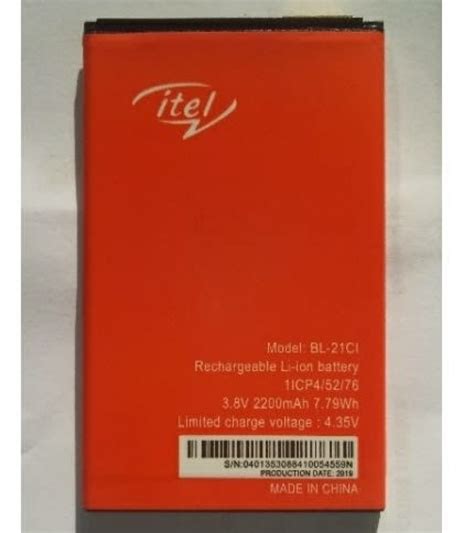 Itel Bl Ci Battery Replacement For Itel A With Mah Capacity Red