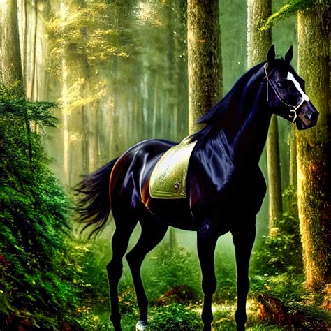 Black Arabian Horse By Ghostygrm On Deviantart