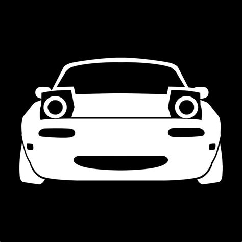 Mazda Miata Vinyl Decal Silhouette Street Racing Turbo Funny Etsy
