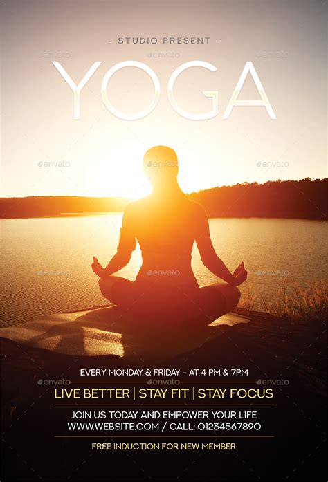 Yoga Flyer Examples Illustrator Indesign Word Pages