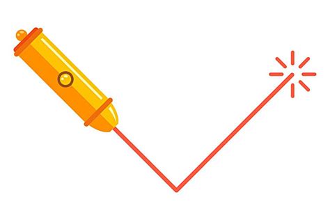 Reflection Of A Laser Pointers Beam Through A Laser Beam Vector Tech
